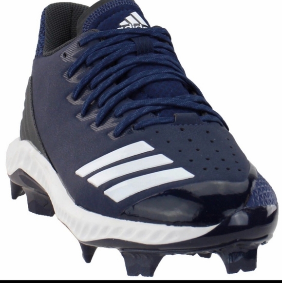 Adidas Icon Bounce TPU Navy Baseball Cleats Size 17 - Picture 1 of 7